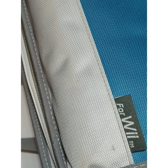 Nintendo Wii NYKO Travel Carry Bag Shoulder Strap Travel Case White & Blue - Picture 4 of 12